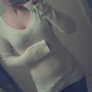 Ivory V-Neck Sweater is being swapped online for free