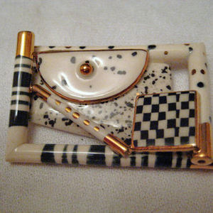 Wacky Art Deco Pin is being swapped online for free