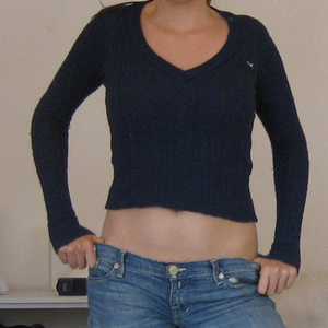 Hollister Navy Blue Sweater is being swapped online for free
