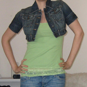 Cropped Denim Jacket M is being swapped online for free