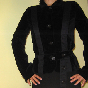 Black Velvet Jacket - Small is being swapped online for free