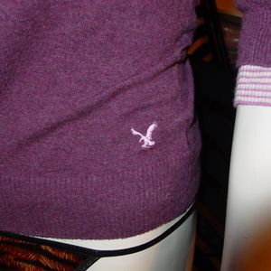 American Eagle purple sweater is being swapped online for free
