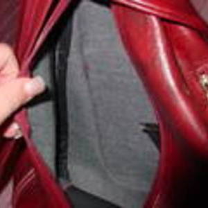 Red backpack style purse is being swapped online for free
