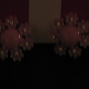 Pink Flower Clip Earrings, Vintage Style is being swapped online for free