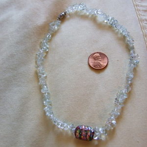 Hand-Made Bead Necklace Glass is being swapped online for free