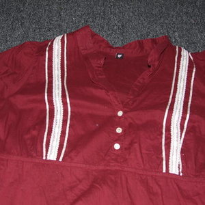 Burgundy Tunic-like Blouse - L is being swapped online for free