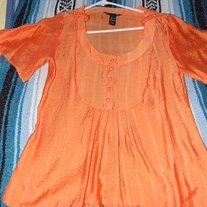 H&M Orange Blouse, 6 is being swapped online for free
