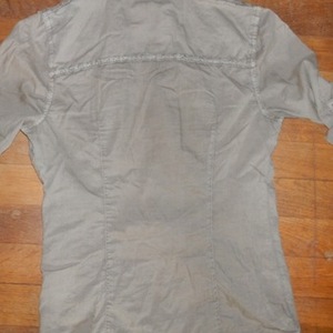 SOLD Guess Jeans Button Down Tan Casual Shirt XS is being swapped online for free