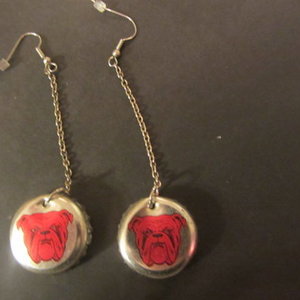 Bulldog Bottle Cap Earrings is being swapped online for free