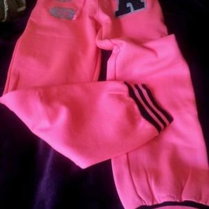 bnwt hot pink bottoms tracksuit style s/m or 8/10 uk is being swapped online for free