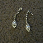 rhinestone and pearl drop earrings is being swapped online for free
