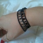 Handmade Black Beaded Bracelet is being swapped online for free