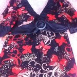 Black and Red Baby Phat Top with Butterflies is being swapped online for free