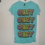 OBEY aqua t-shirt is being swapped online for free