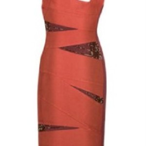NEW Herve Leger Assymetric Flame Beaded Bandage Dress XS is being swapped online for free