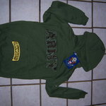 SMALL green ARMY sweatshirt is being swapped online for free