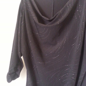 Black dress with gold accents M is being swapped online for free