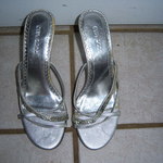 5.5 to 6 silver straps HEELS  is being swapped online for free