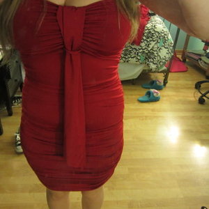 Red party/club dress is being swapped online for free