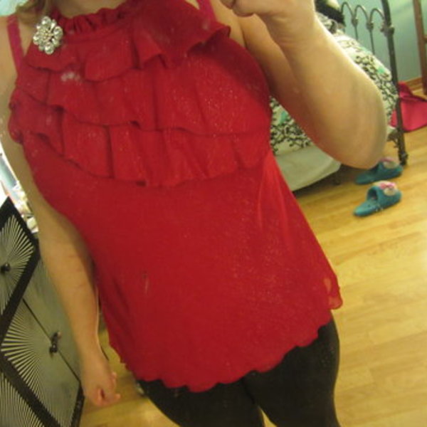 red flowy top is being swapped online for free