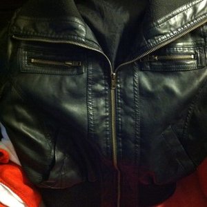 FAUX LEATHER BOMBER JACKET is being swapped online for free