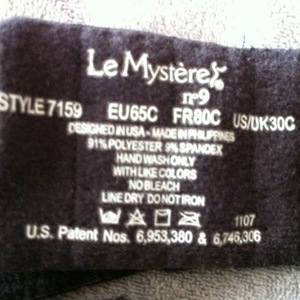 NWT Le Mystere No.9 30C black bra is being swapped online for free