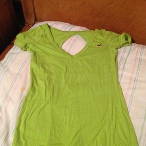 Hollister V neck with open back  is being swapped online for free