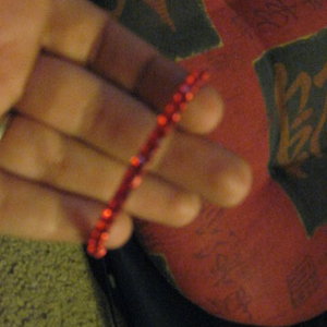 red rhinestone bracelet is being swapped online for free