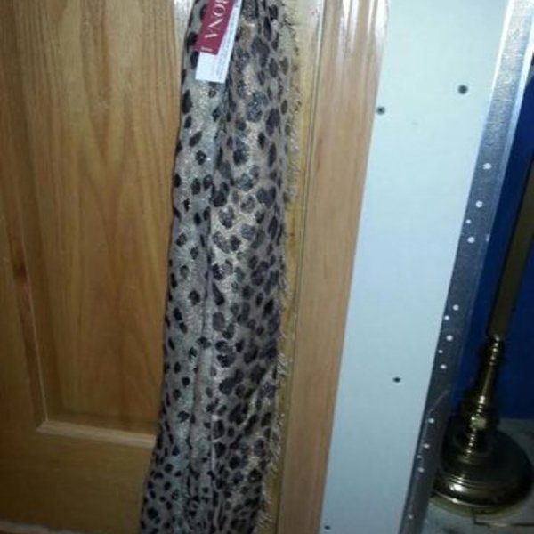 NWT Cheetah glitter scarf! :) is being swapped online for free
