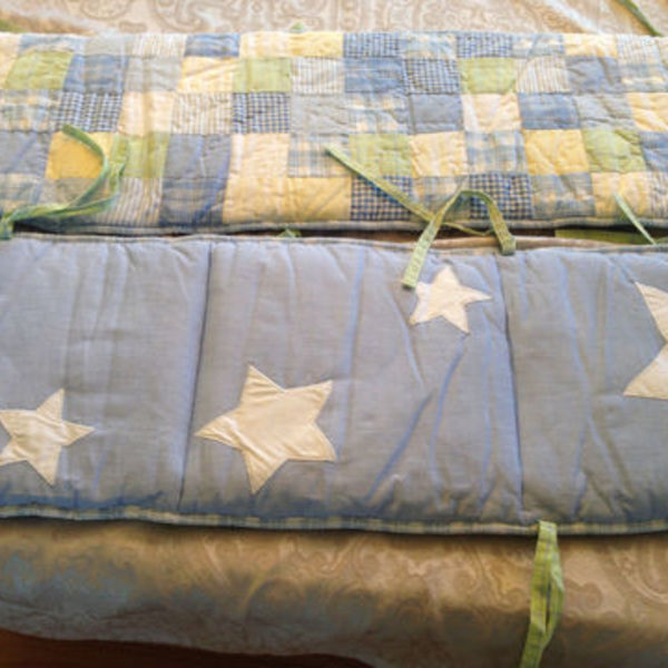 Gently used Pottery Barn Baby Bumper is being swapped online for free