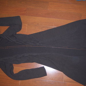 Long SWEATER jacket XS Small brown is being swapped online for free