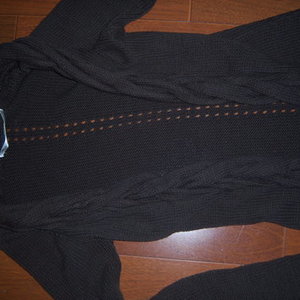 Long SWEATER jacket XS Small brown is being swapped online for free