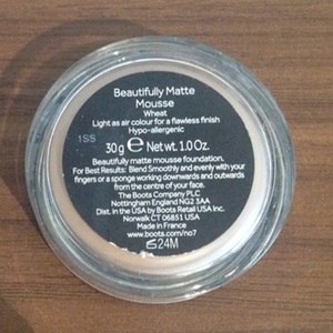 No 7 Beautifully Matte Mousse Foundation - wheat shade, 30g. is being swapped online for free