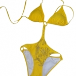 NWT yellow monokini M is being swapped online for free