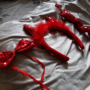 Devil costume pieces very shinyyy is being swapped online for free