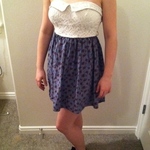 Lace and Blue Floral Dress! is being swapped online for free