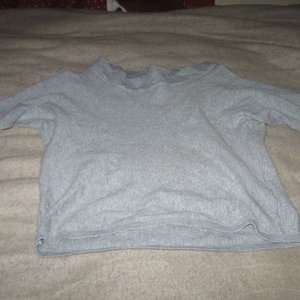 H&M grey sweater size 12 3/4 sleeves is being swapped online for free