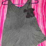 Gray tank top from gap with cute bow is being swapped online for free