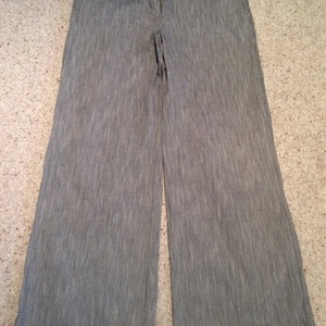 Marks and Spencer Grey Pinstripe Trousers - Size UK 12. is being swapped online for free
