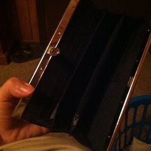 Purple Leopard Print Wallet   is being swapped online for free