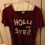 Burgandy Hollister & Co Tee is being swapped online for free