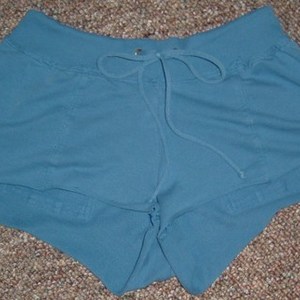 Blue lounge shorts sz small is being swapped online for free