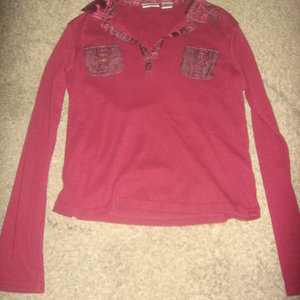 Maroon Energie Top From Macys is being swapped online for free