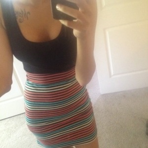 Striped ColorBlock Dress Sz S is being swapped online for free