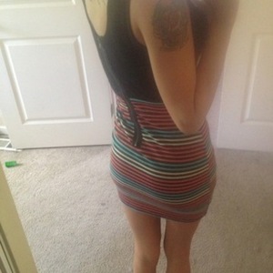 Striped ColorBlock Dress Sz S is being swapped online for free