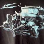 trojan hearse threadless shirt guys small is being swapped online for free