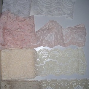Lot of vintage lace *perfect for sewing projects is being swapped online for free