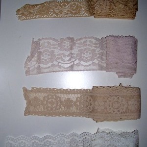 Lot of vintage lace *perfect for sewing projects is being swapped online for free