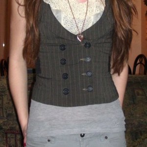 Gorgeous pin stripe vest. is being swapped online for free