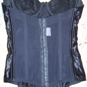 Lacy black corset is being swapped online for free